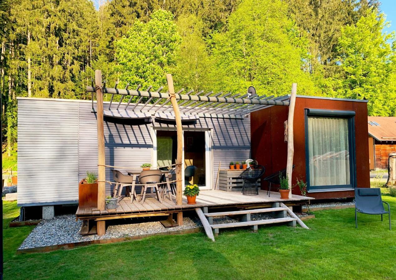 Hjem - Tiny Homes Direkt Am Wald Zwischen Allgaeu & Bodensee Bergatreute Kültér fotó