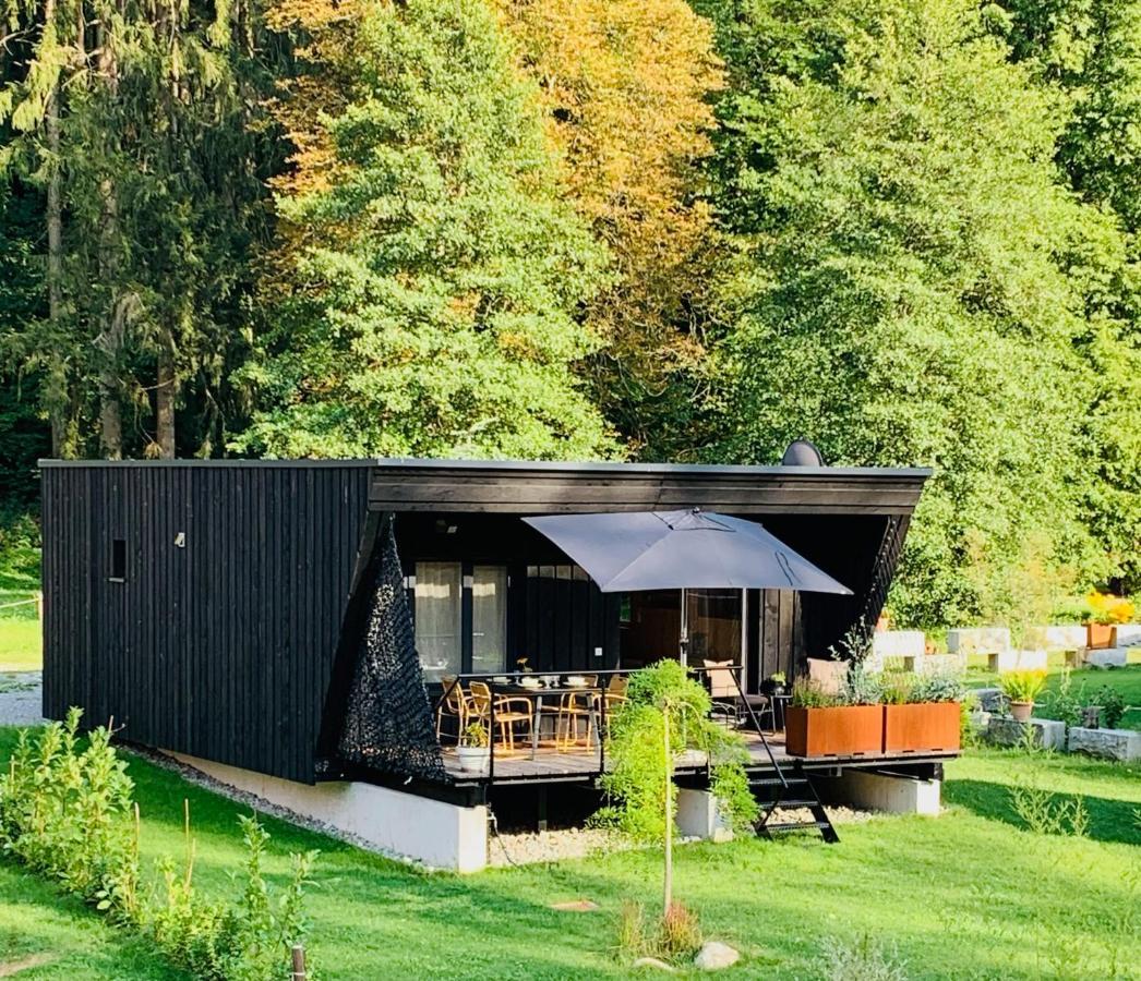 Hjem - Tiny Homes Direkt Am Wald Zwischen Allgaeu & Bodensee Bergatreute Kültér fotó